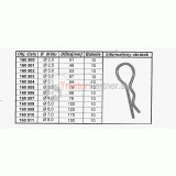 Závlačka 100 mm priemer drôtu 5,0 - 160 508