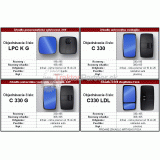 Zrkadlo univerzálne vonkajšie 330x185 plastové - C 330