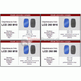 Zrkadlo univerzálne vonkajšie 255x145 plastové - LCD 260 M6