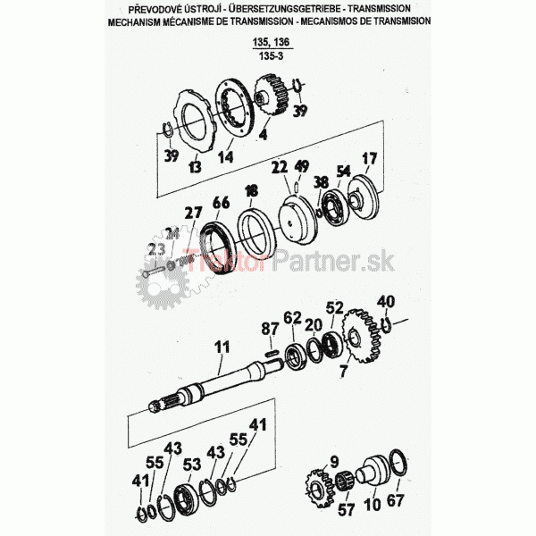 Predný vývodový hriadeľ