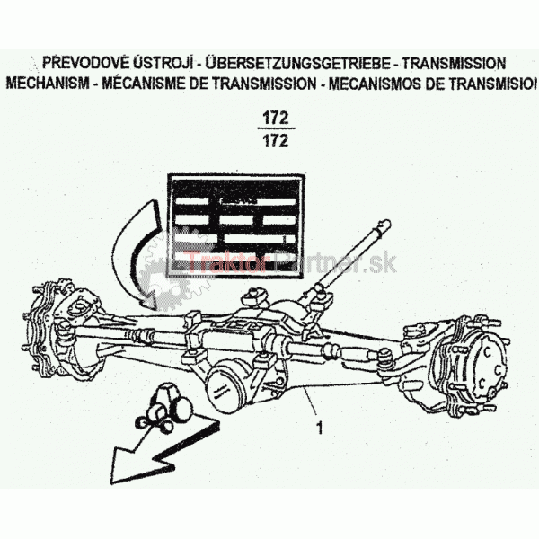 Predná hnacia náprava Carraro Z 6441,7441,8441