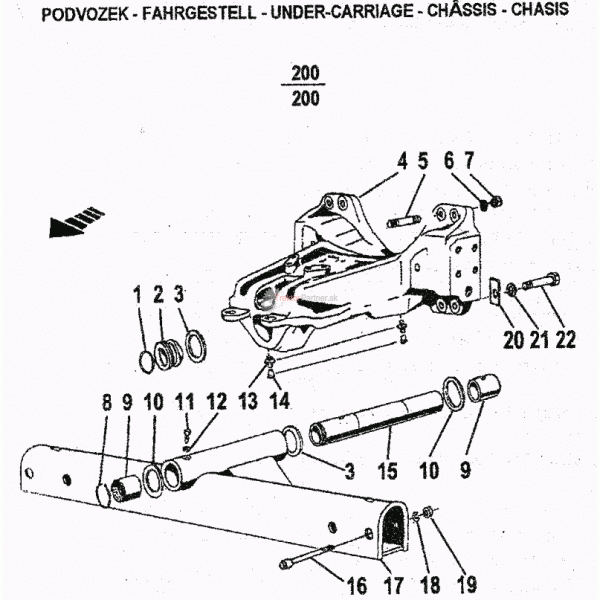 Predná náprava s konzolov Z 6421,7421,8421