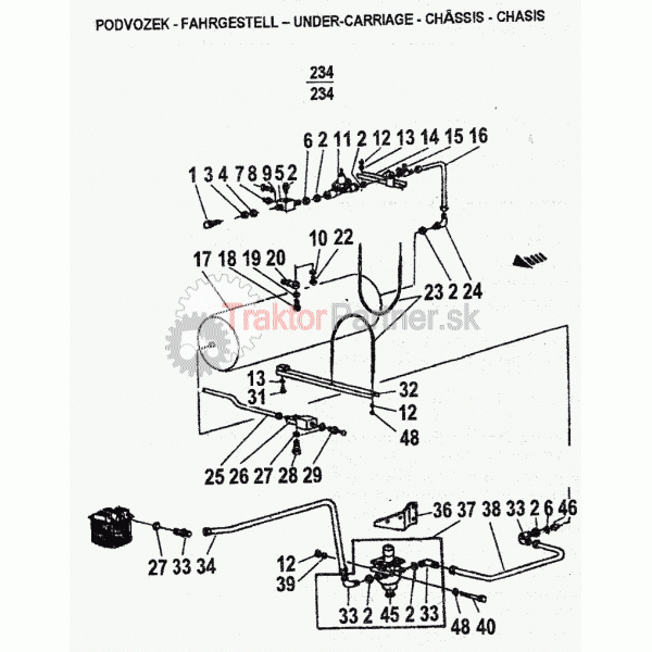 Vzduchové zariadenie pre brzdy