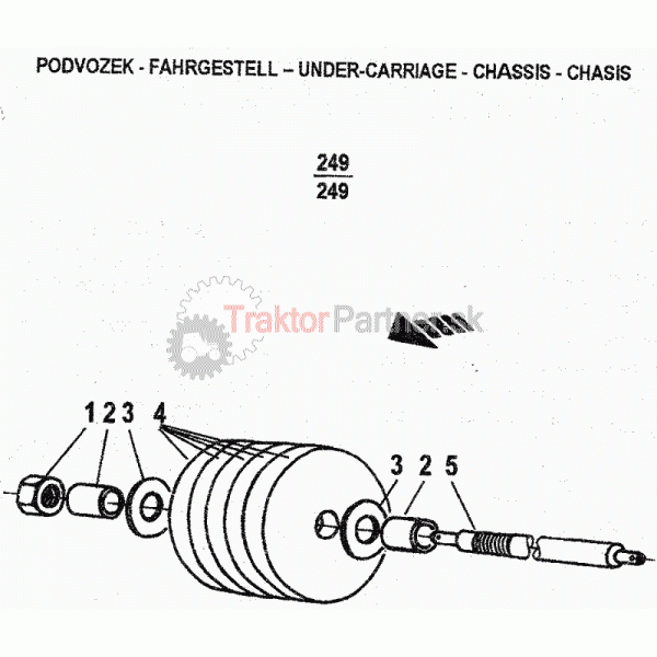 Závažie predného trojbodového závesu Z 6441,7441,8441