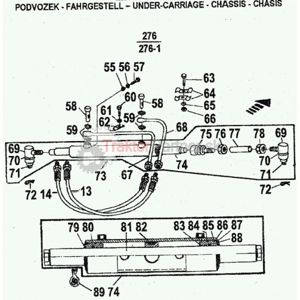 Hydrostatické riadenie 4x2 Z 6421,7421,8421