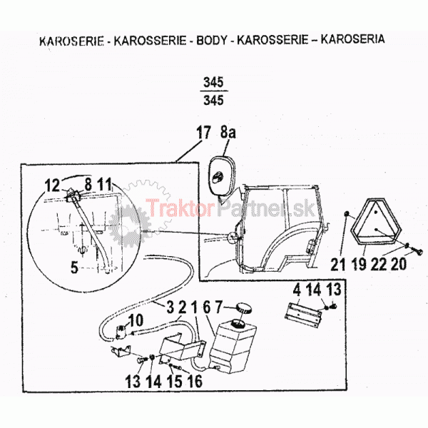Ostrekovač čelných skiel
