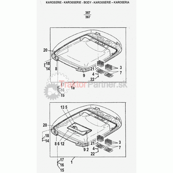 Strecha kabíny (Ekoplast)
