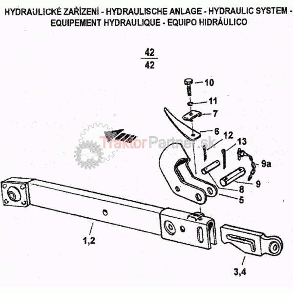 Dolné tiahla s výsuvnými koncovkami