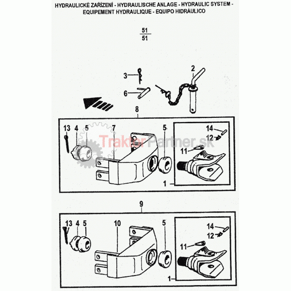 Záves pre prívesy etážový