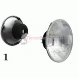 Optická vložka so sklom -[H4, WESEM,  Svetlomet / Parabola stretávacia 