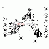 Záves trojbodový - 9 5037 081