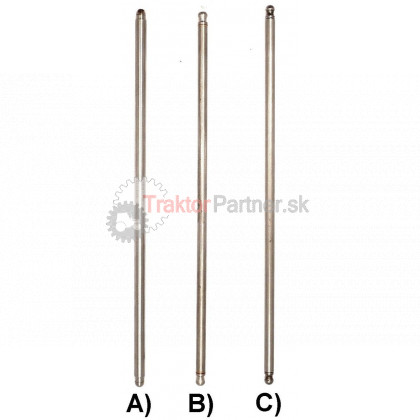 Rozvodová tyčka; 303x8mm (Z 77)  (C) - 7101 0406