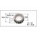 Kolo 4.rýchlosti   19.19 zubov