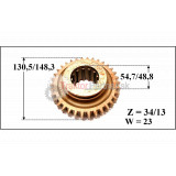 Presuvné kolo I. a spiatočnej rýchlosti 34 Z