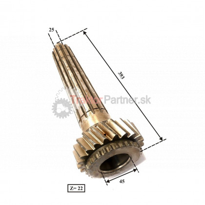 Drážkový hriadeľ - 5911 1901