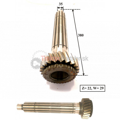 Drážkový hriadeľ PDC - 6011 1905