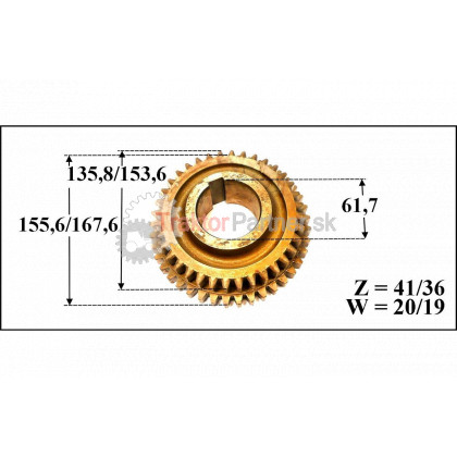 Kolo IV. a III. rýchlosti [41/36z] - 6011 1912