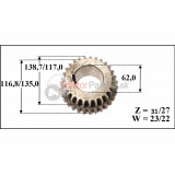 Kolo I. a II.rýchlosti [31/27 zubov]