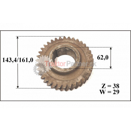 Kolo stáleho zábehu redukcie - 5911 1902