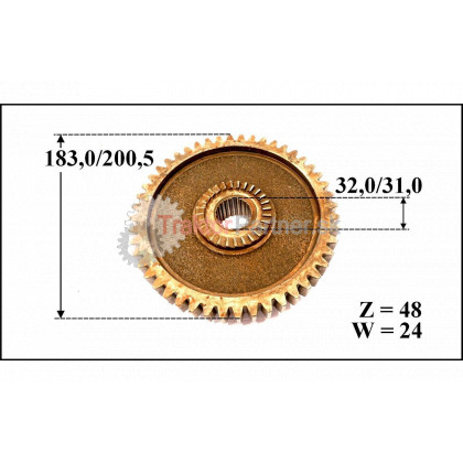 Koleso násobiča Z=48, W=24 - 6711 2206