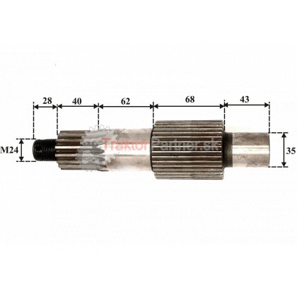 Hriadeľ pastorku [bez predného nahodnu] - 6011 2506