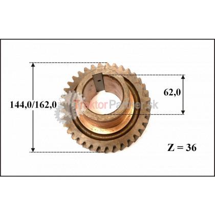 Koleso stáleho záberu redukcie - 6045 3001