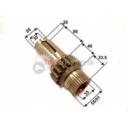 Hriadeľ redukcie úplný - 5545 3034
