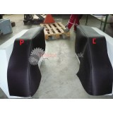 Čal. blatnika pravé -  čierne - perforovane [bodkované Prešov s guličkou laminované, Originál]