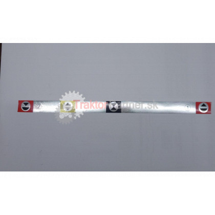 Štítok regulačnej hydrauliky - 7011 8226