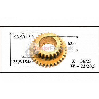 Koleso 3. a 1. rýchlosti - 4511 9042