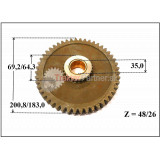 Koleso vývodu I Z=48/26, W=24/10 mm
