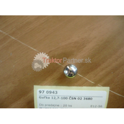 Guľka 12,7-100 ČSN 02 3680 - 97 0943