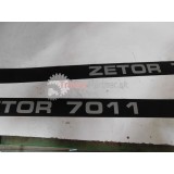 Nálepka  ZS - Napis Zetor 7011 Ľ +P [Hrubá, veľkosť  ako 72]