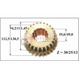 Presuvné kolo II: a III. rýchlosti