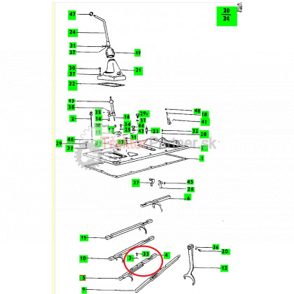 Presuvacia tyč IV a V rýchlosti II - 4011 2015