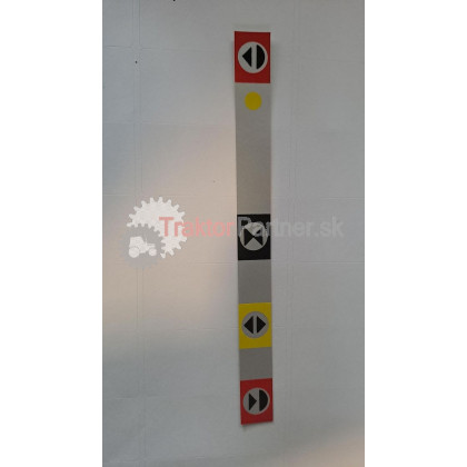 Štítok regulačnej hydrauliky - český text - 6711 8203