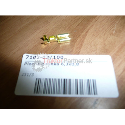 Plochá dutinka 6,3x0,8 - 7102-03/100