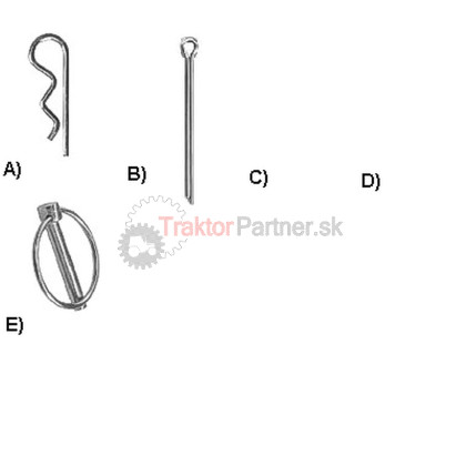 Kolík s krúžkom  (závlačka)  (E) - 80 562 029