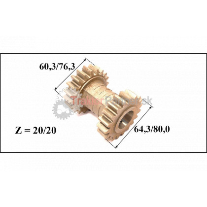 Koleso zpätného chodu - 3011 1802