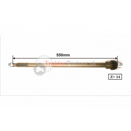 Spojkový hriadeľ - 2011 1901