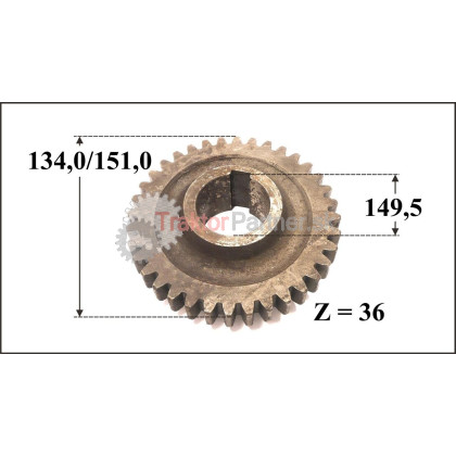 Koleso stáleho záberu redukcie - 3011 1928