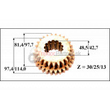 Presuvné koleso II. a III. rýchlosti