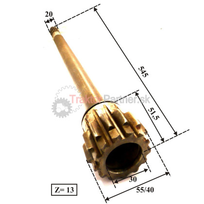 Spojkový hriadeľ - 3711 1901.251