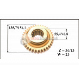 Presuvné kolo I. a spiatočnej rýchlosti