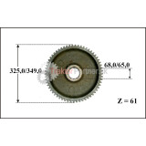 Ozubené koleso 40 km Z=59, W=61 mm