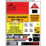 Sada nálepiek(ZS) -  informačných štítkov URI -10200kg