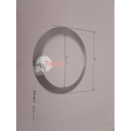 Dištančná podložka 0,2 [ŽTR 165] - 0 9220 194