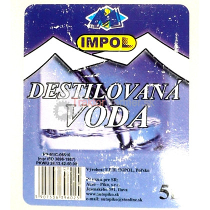 Dexxol destilovaná voda 5l - #944