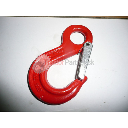 Hák 8 s poistkou tmavomodrý/červený 2t (d) - 7/8-8  WLL2T