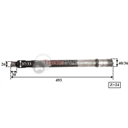 Vývodový hriadeľ - 5511 5939#1